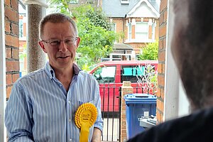 Cllr Andrew Steed doorstep 