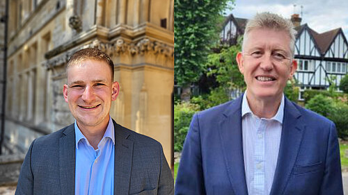 Cllrs Adam Keenan and Jonathan Oxley