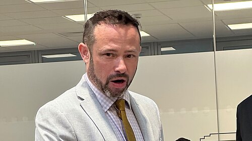 Cllr Gary Malcolm speaking at a recent Full Council meeting.