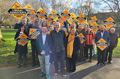 Ealing Liberal Democrats with Sir Ed Davey MP and Hina Bokhari AM OBE