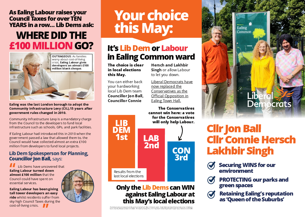 Ealing Common - 2026 Environment Leaflet